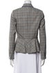 Tailored by Rebecca Taylor Plaid Print Blazer