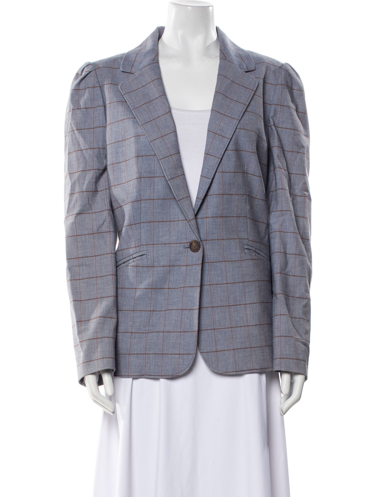 Tailored by Rebecca Taylor Plaid Print Blazer