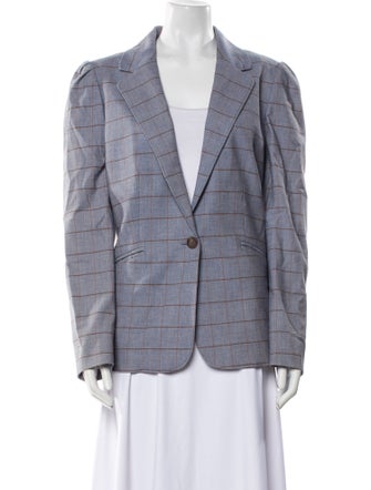 Tailored by Rebecca Taylor Plaid Print Blazer