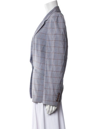 Tailored by Rebecca Taylor Plaid Print Blazer