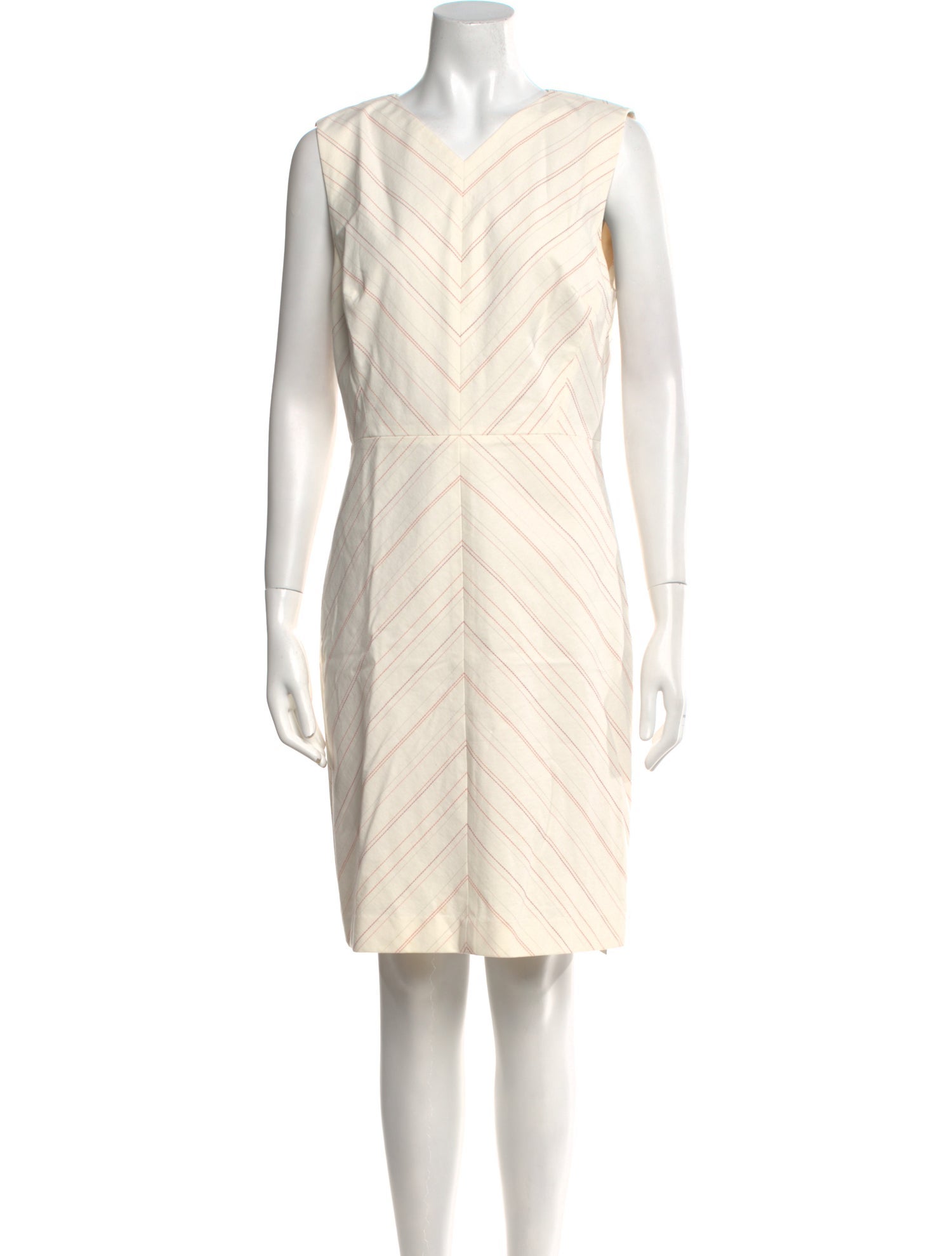 Tailored by Rebecca Taylor V-Neck Knee-Length Dress