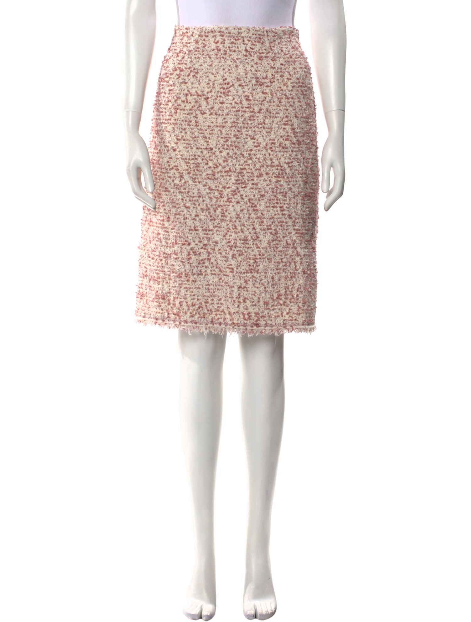Tailored by Rebecca Taylor Tweed Pattern Knee-Length Skirt
