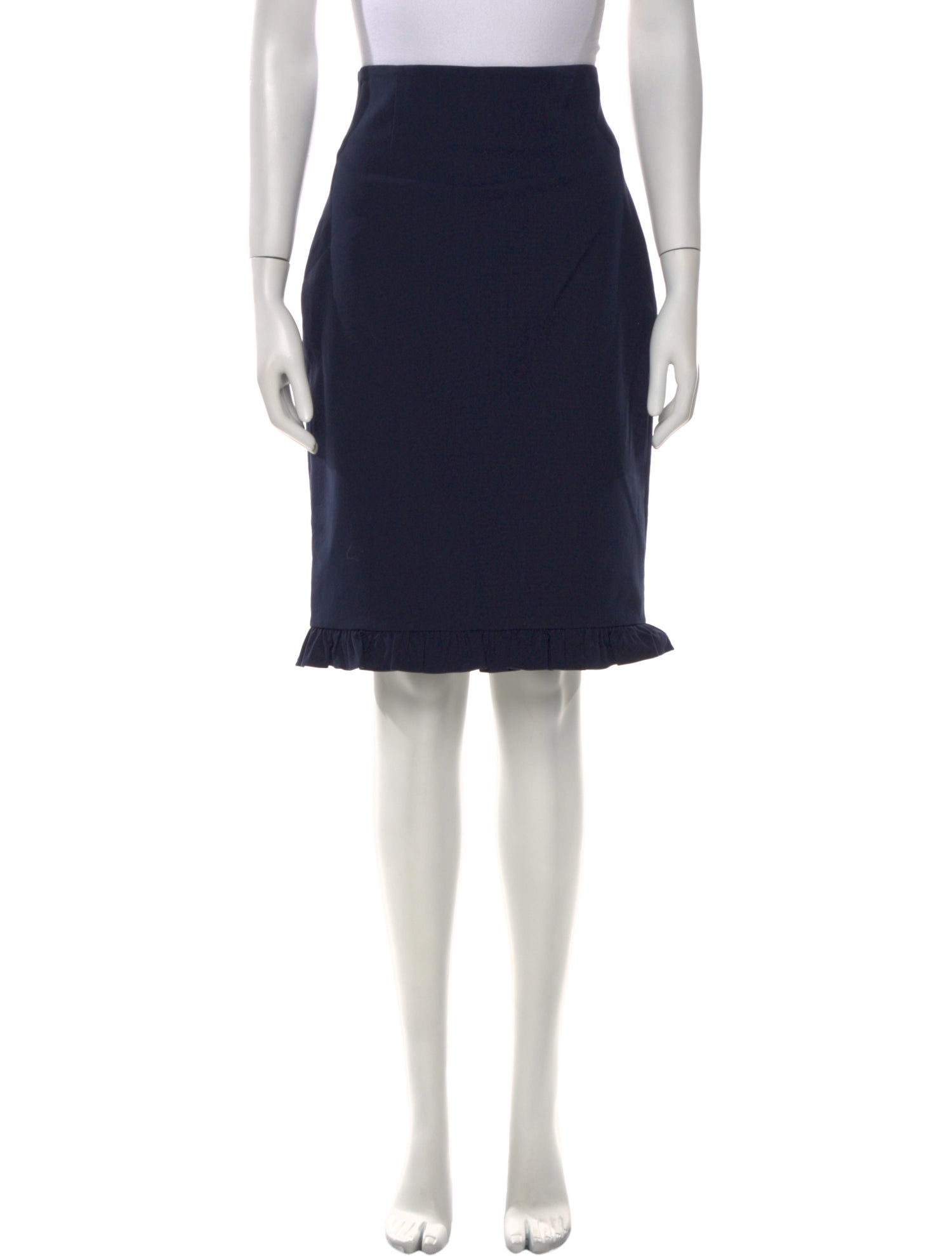 Tailored by Rebecca Taylor Ruffle Embellishment Knee-Length Skirt