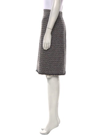 Tailored by Rebecca Taylor Tweed Pattern Knee-Length Skirt