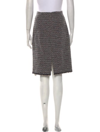 Tailored by Rebecca Taylor Tweed Pattern Knee-Length Skirt