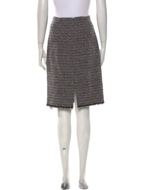Tailored by Rebecca Taylor Tweed Pattern Knee-Length Skirt