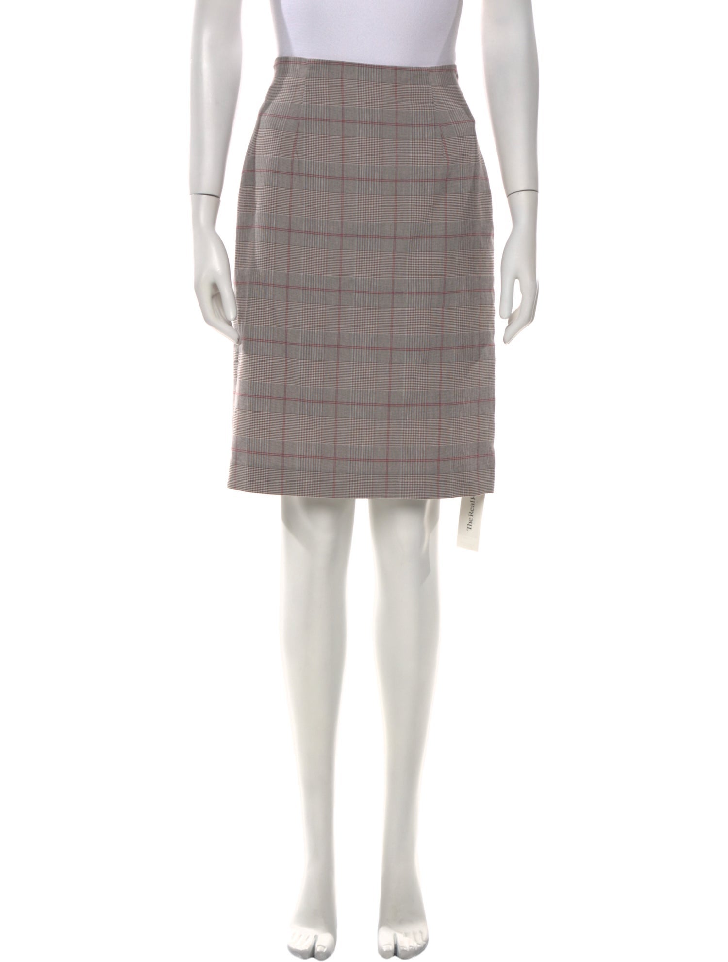 Tailored by Rebecca Taylor Plaid Print Knee-Length Skirt