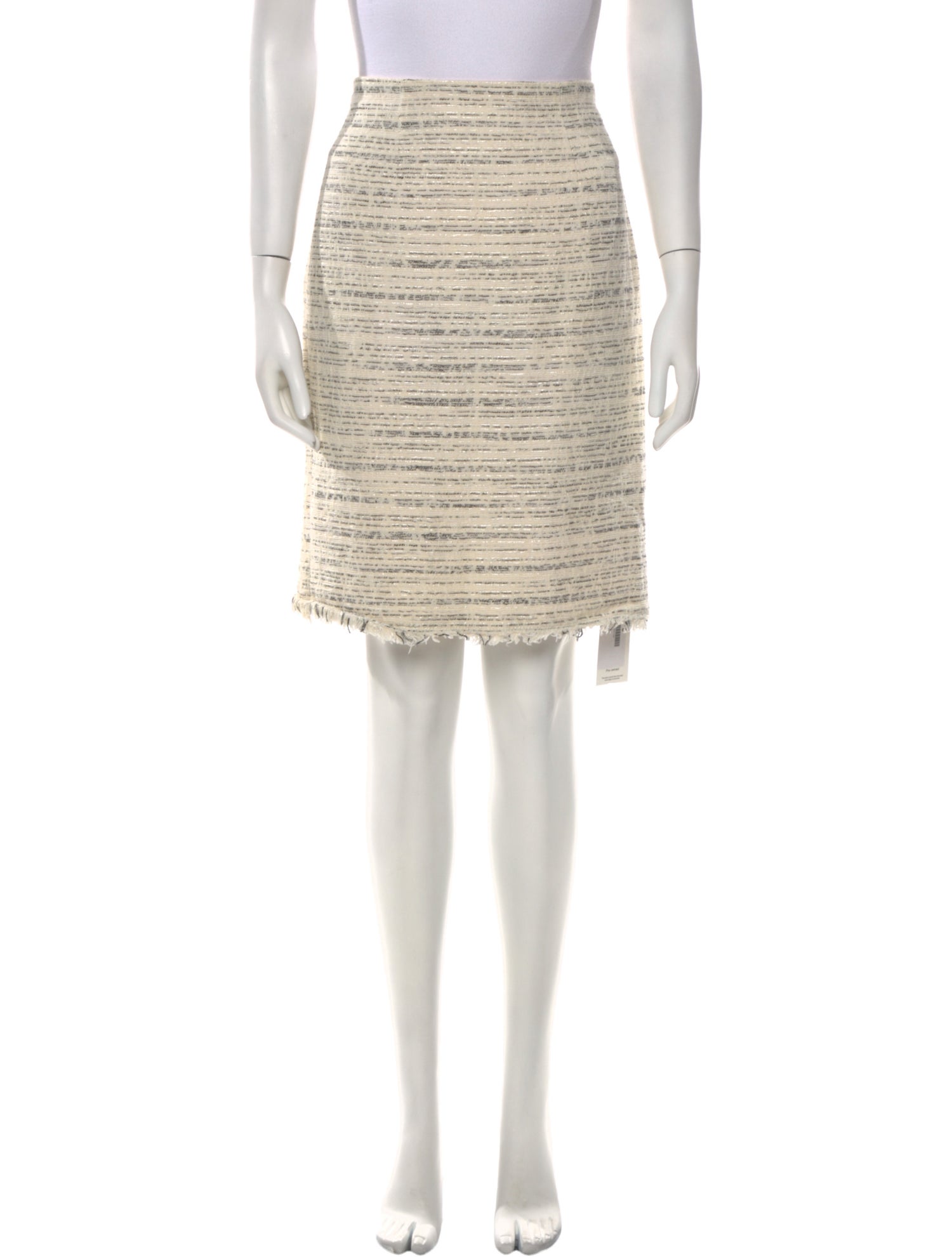 Tailored by Rebecca Taylor Tweed Pattern Knee-Length Skirt