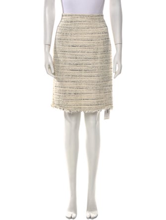Tailored by Rebecca Taylor Tweed Pattern Knee-Length Skirt