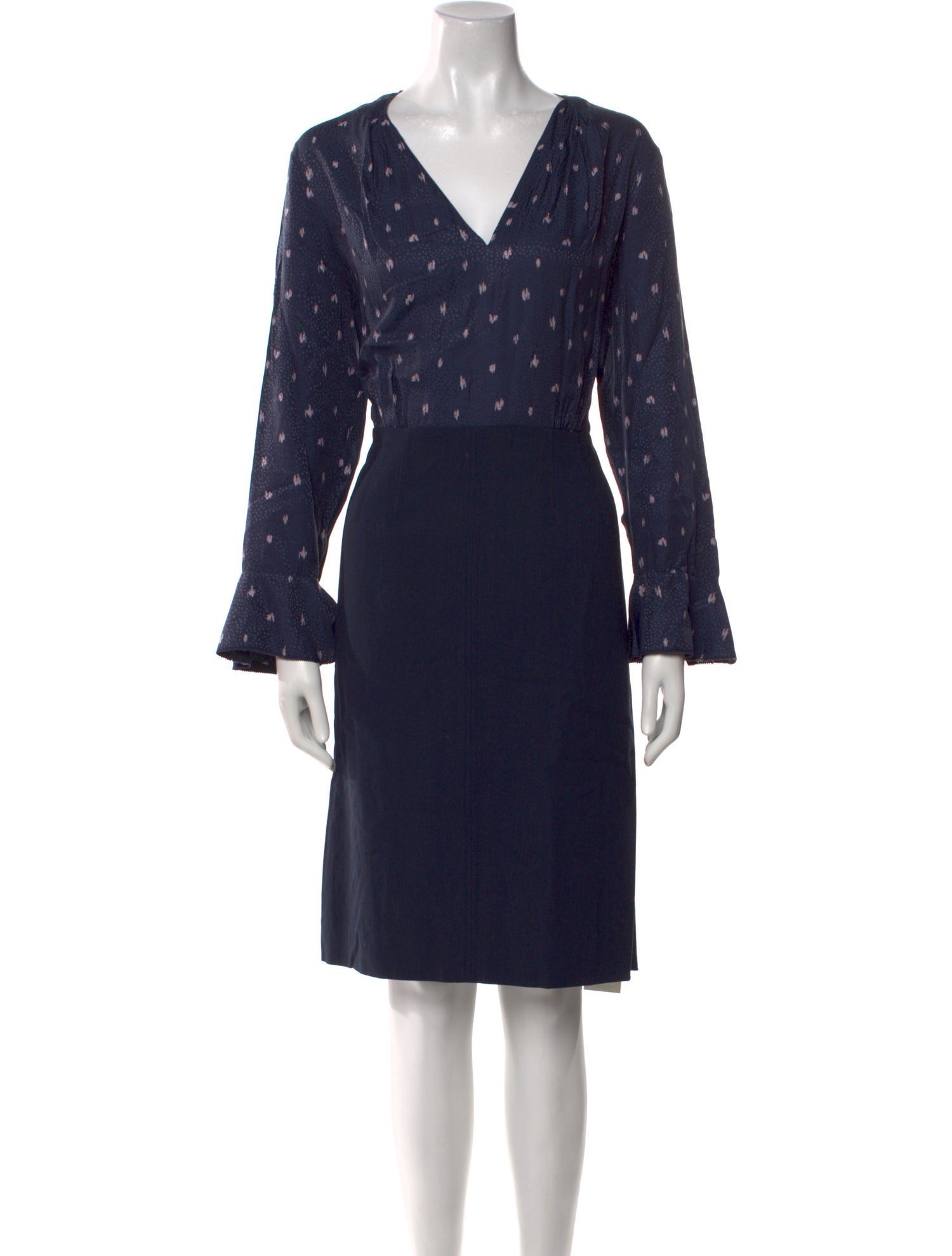 Tailored by Rebecca Taylor Printed Knee-Length Dress w/ Tags