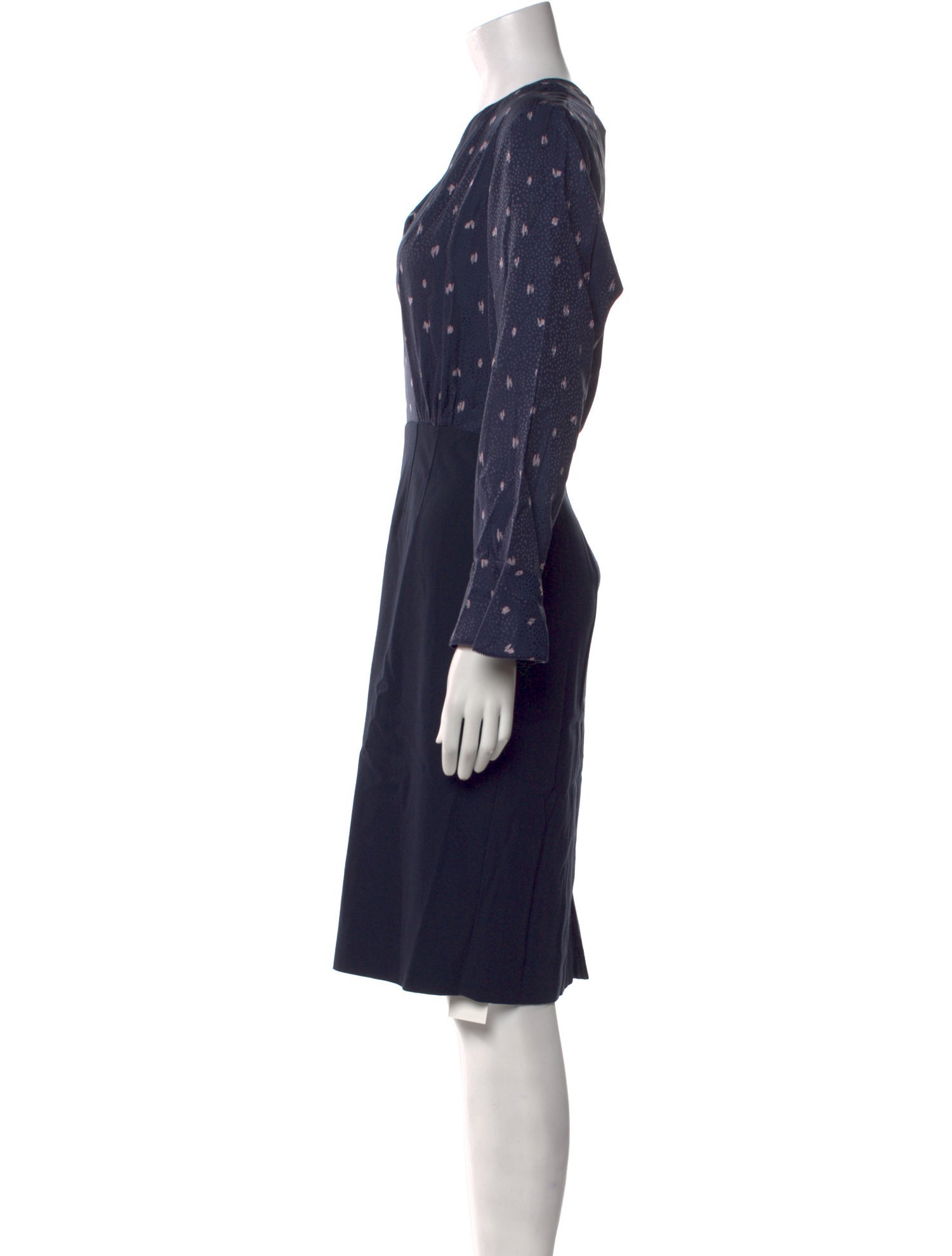 Tailored by Rebecca Taylor Printed Knee-Length Dress w/ Tags