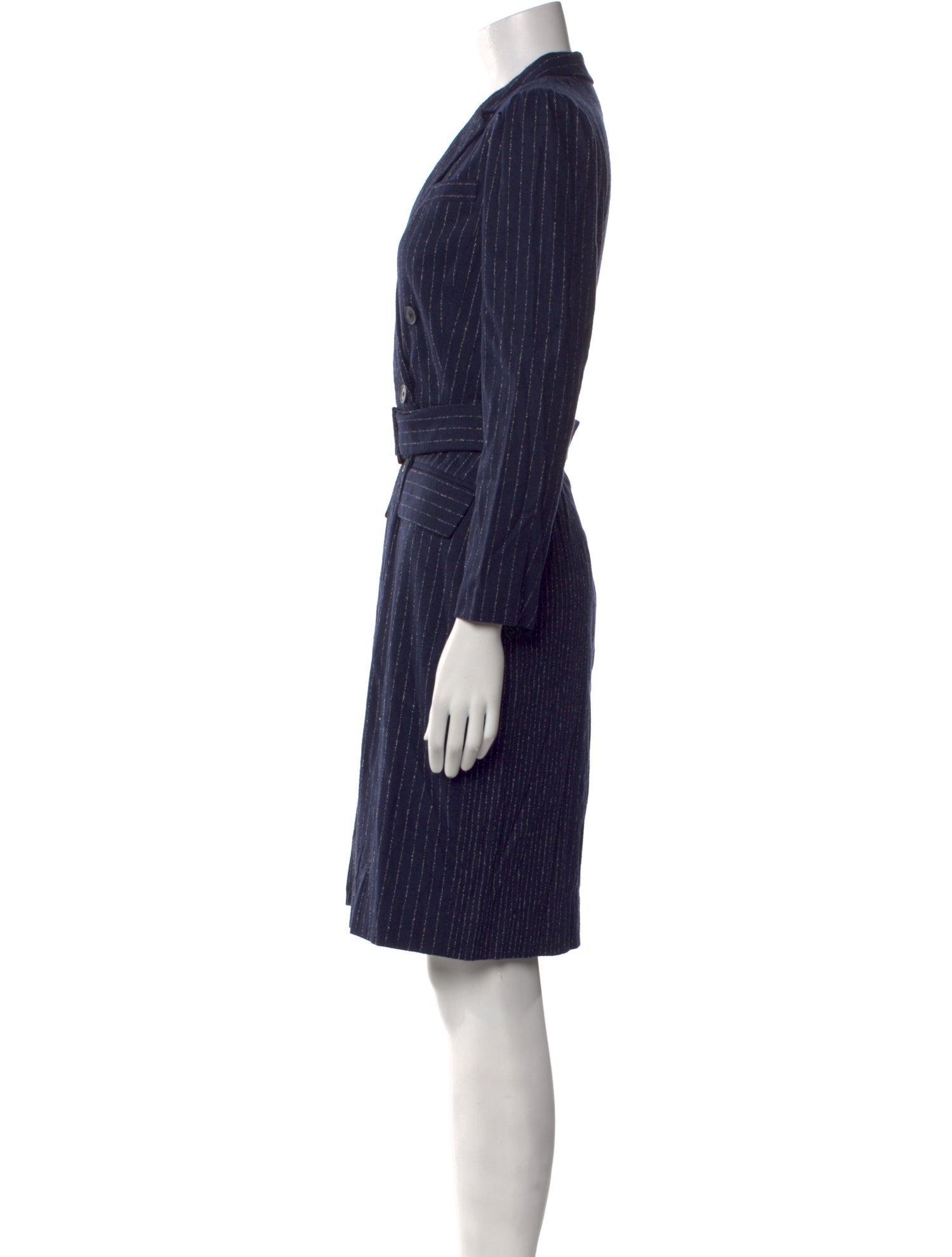 Tailored by Rebecca Taylor Striped Knee-Length Dress w/ Tags