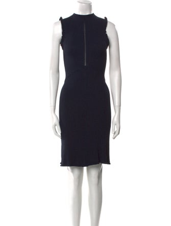 Tailored by Rebecca Taylor Mock Neck Mini Dress