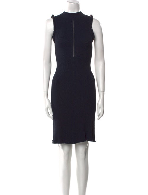 Tailored by Rebecca Taylor Mock Neck Mini Dress