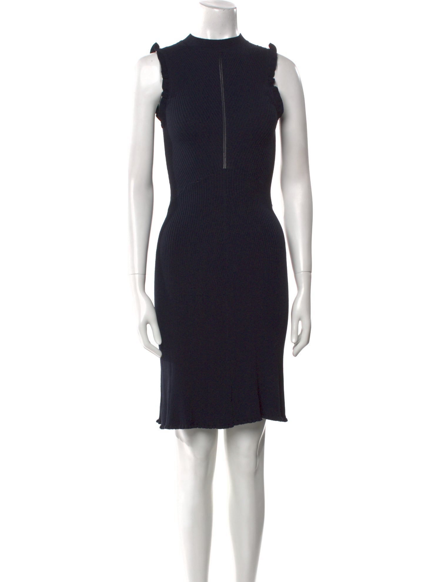Tailored by Rebecca Taylor Mock Neck Knee-Length Dress