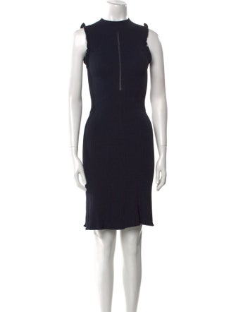 Tailored by Rebecca Taylor Mock Neck Knee-Length Dress