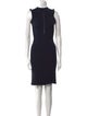 Tailored by Rebecca Taylor Mock Neck Knee-Length Dress