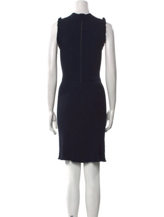 Tailored by Rebecca Taylor Mock Neck Knee-Length Dress