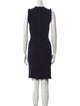 Tailored by Rebecca Taylor Mock Neck Knee-Length Dress
