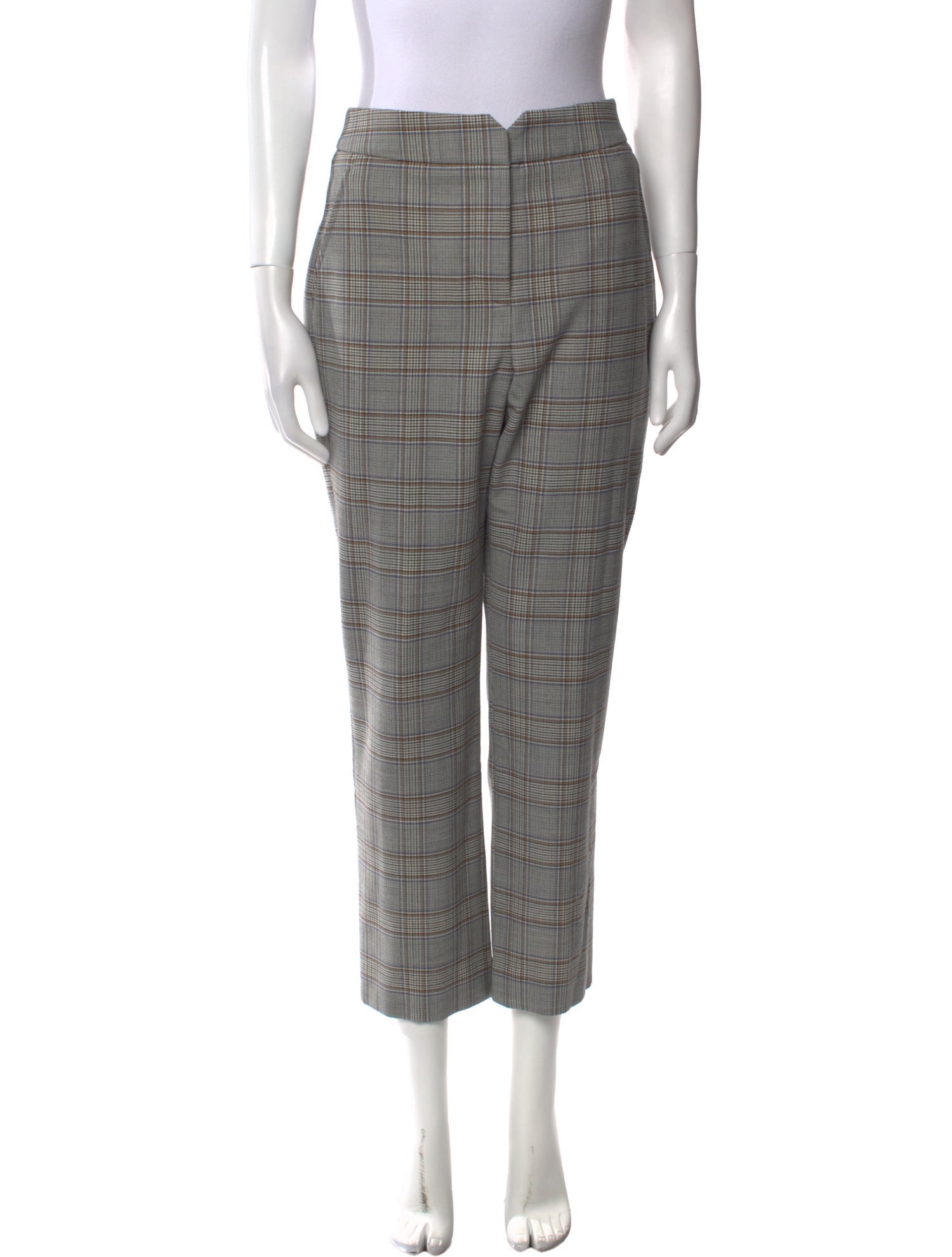 Tailored by Rebecca Taylor Plaid Print Straight Leg Pants