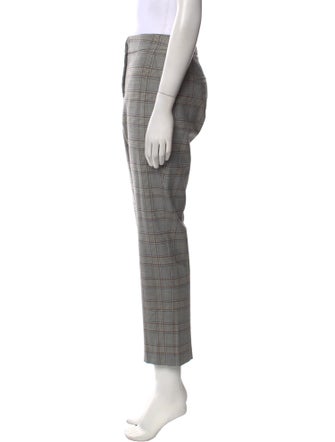 Tailored by Rebecca Taylor Plaid Print Straight Leg Pants