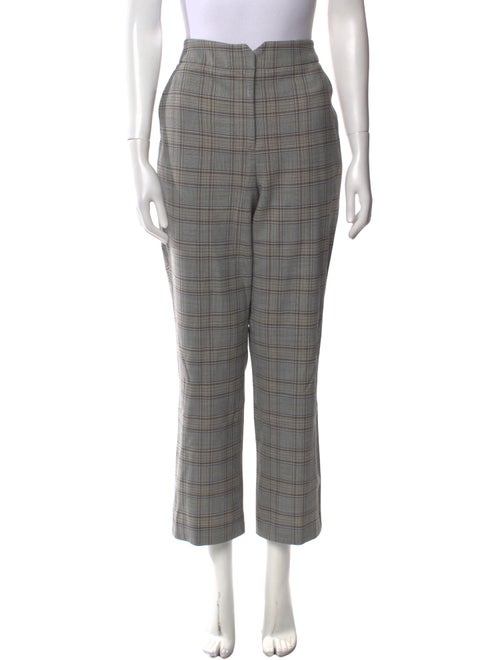 Tailored by Rebecca Taylor Plaid Print Straight Leg Pants