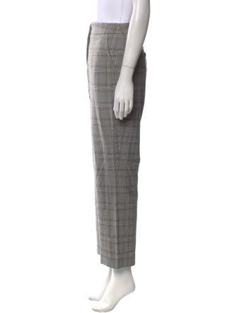 Tailored by Rebecca Taylor Plaid Print Straight Leg Pants