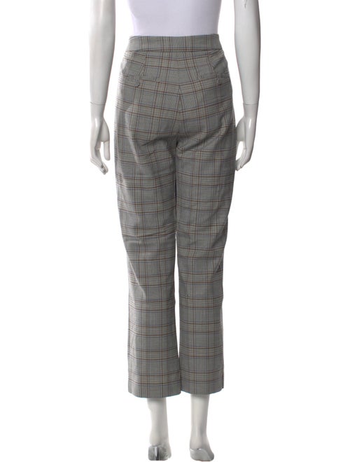 Tailored by Rebecca Taylor Plaid Print Straight Leg Pants