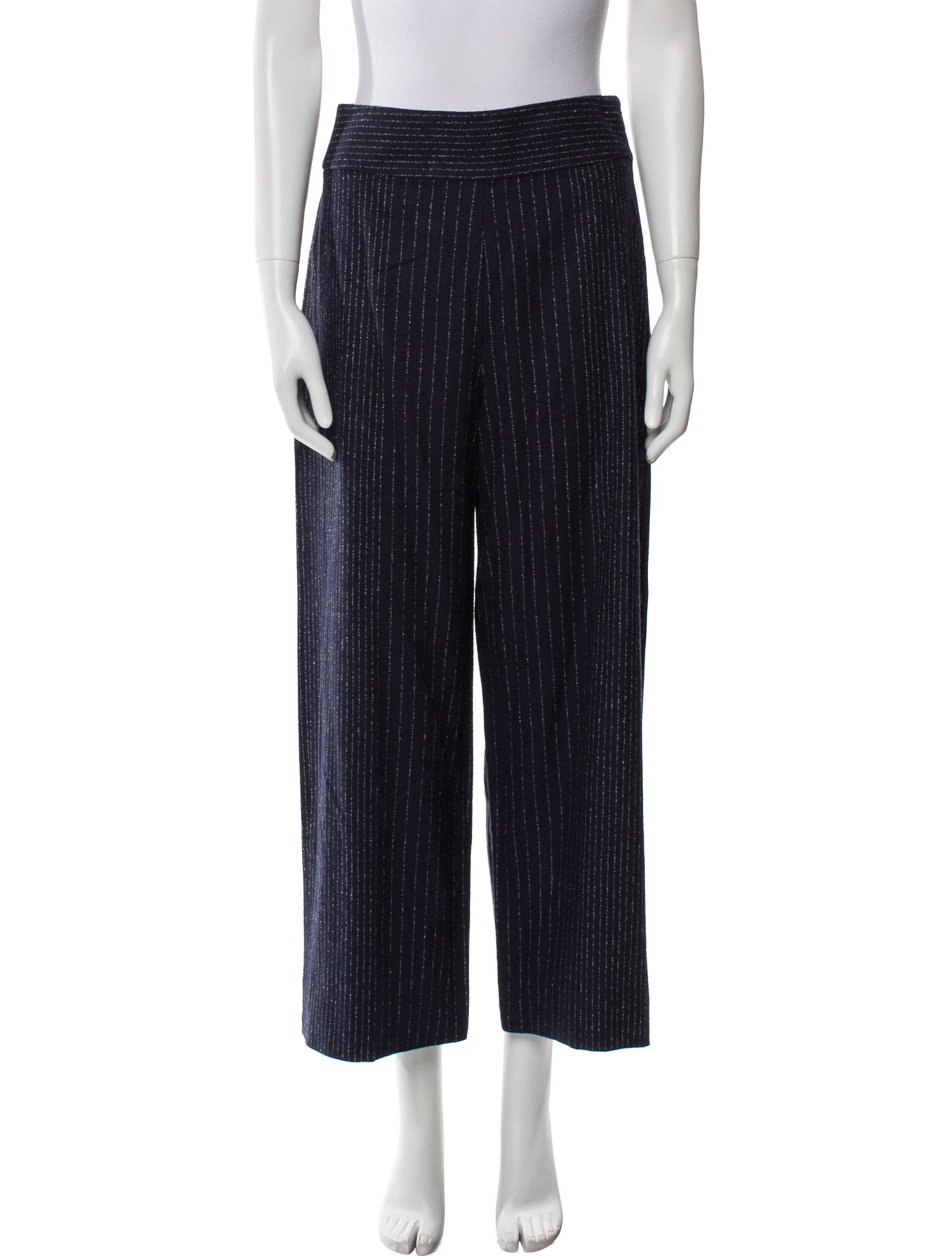 Tailored by Rebecca Taylor Striped Wide Leg Pants
