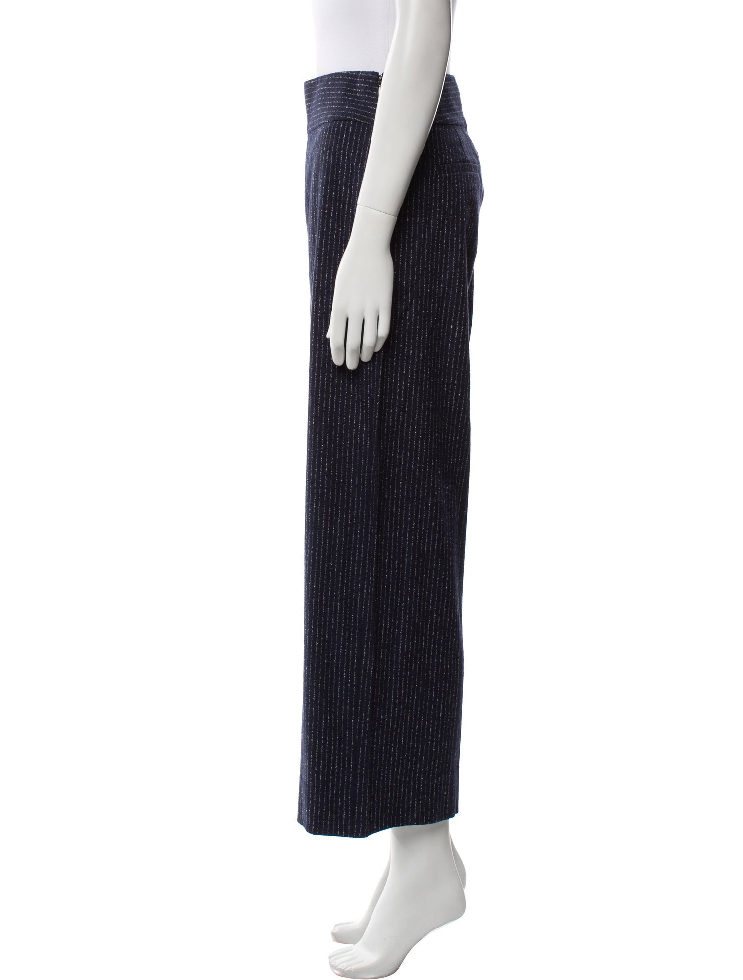 Tailored by Rebecca Taylor Striped Wide Leg Pants