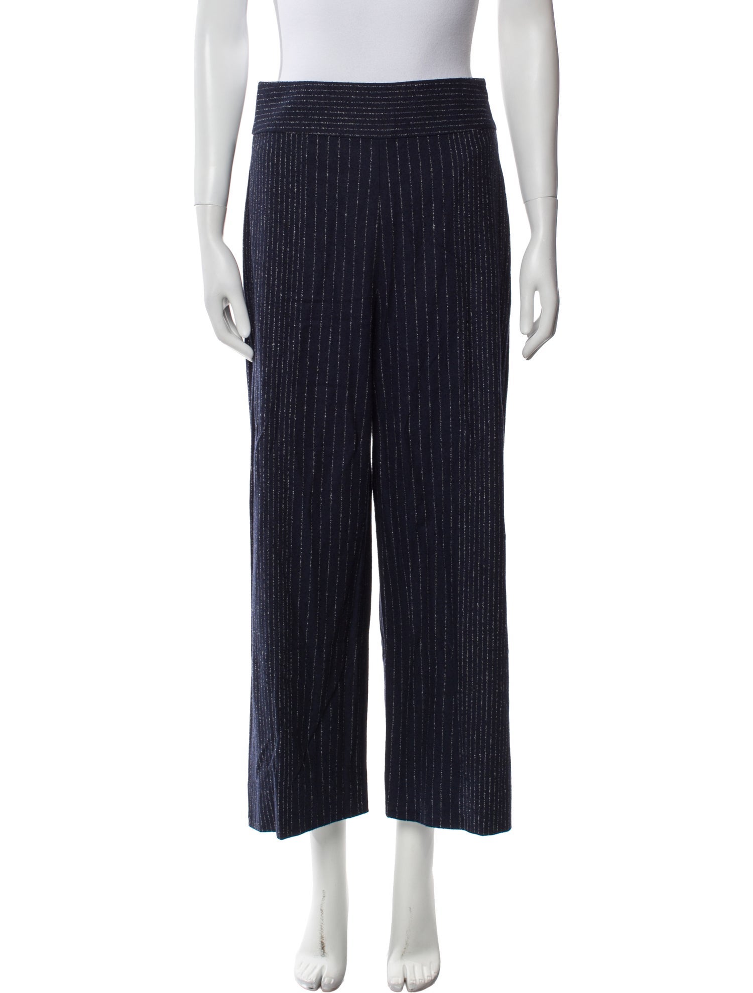 Tailored by Rebecca Taylor Striped Wide Leg Pants