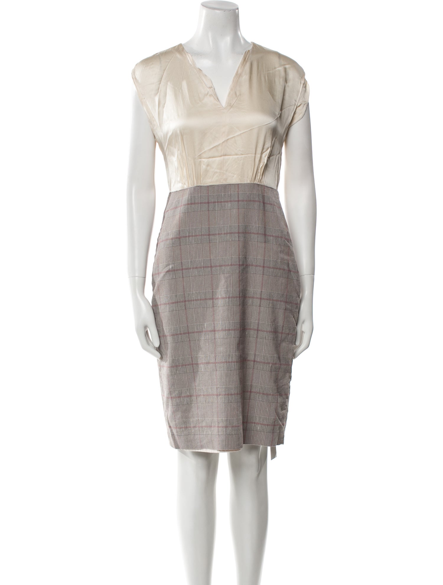 Tailored by Rebecca Taylor Linen Knee-Length Dress