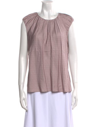 Tailored by Rebecca Taylor Silk Crew Neck Top