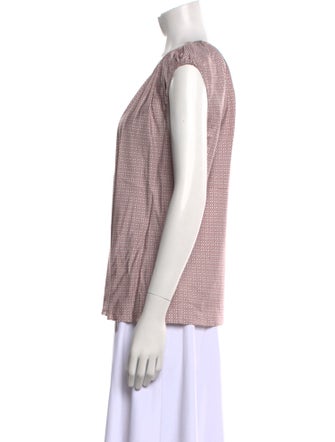 Tailored by Rebecca Taylor Silk Crew Neck Top