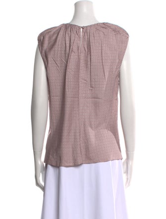 Tailored by Rebecca Taylor Silk Crew Neck Top