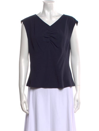 Tailored by Rebecca Taylor V-Neck Short Sleeve Top