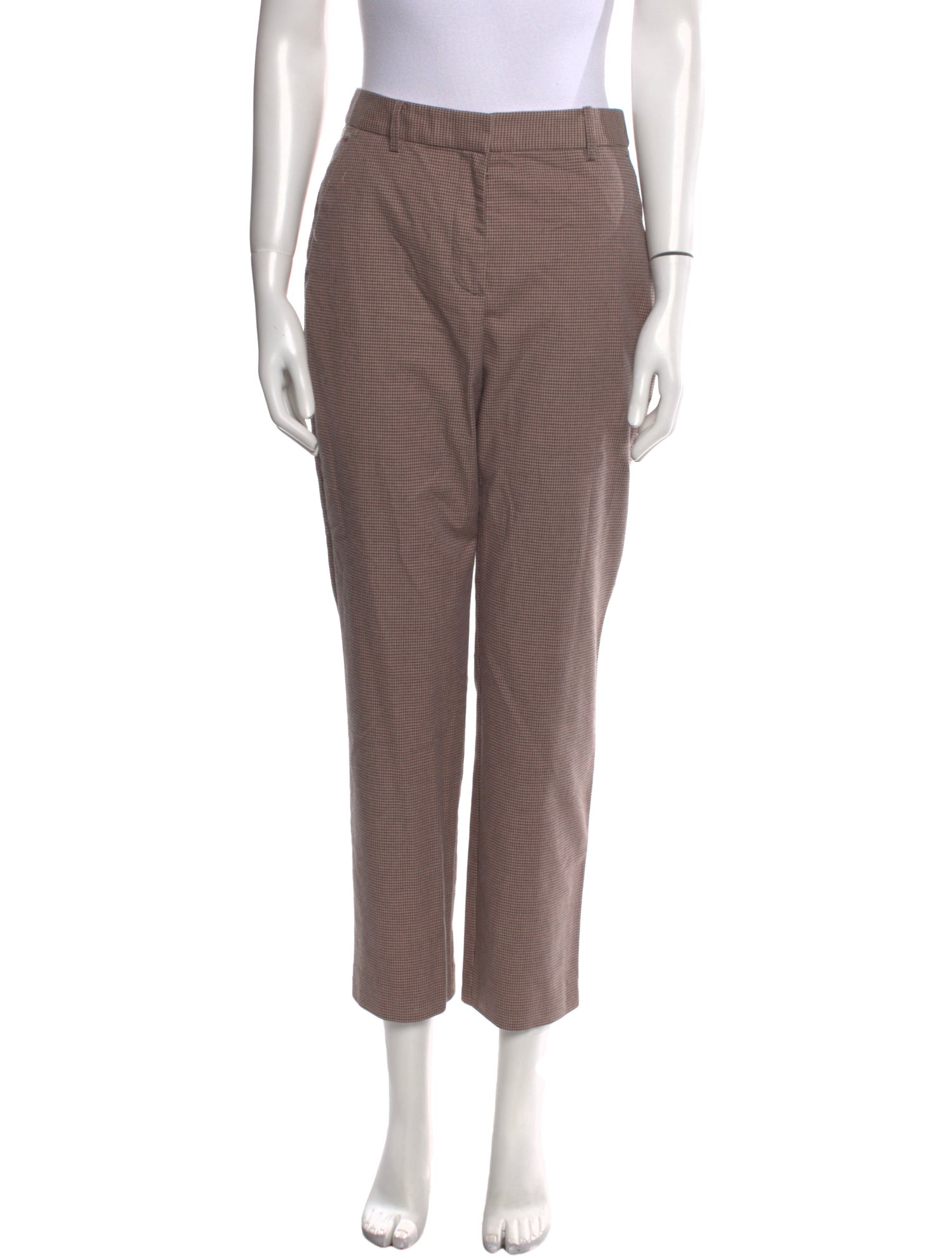 Tailored by Rebecca Taylor Plaid Print Straight Leg Pants