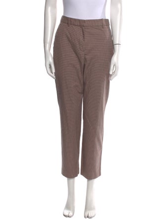 Tailored by Rebecca Taylor Plaid Print Straight Leg Pants