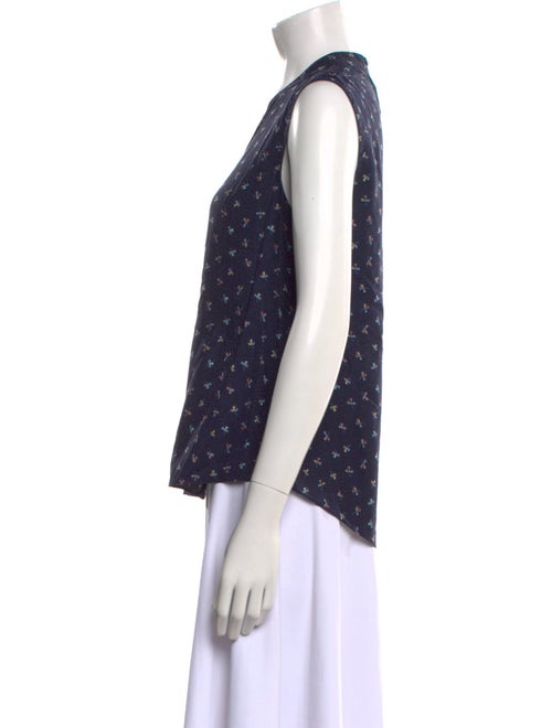 Tailored by Rebecca Taylor Silk Printed Top