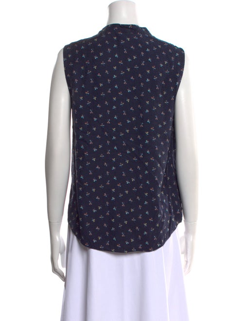 Tailored by Rebecca Taylor Silk Printed Top