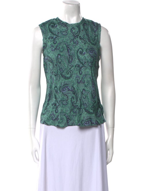Tailored by Rebecca Taylor Silk Paisley Print Blouse