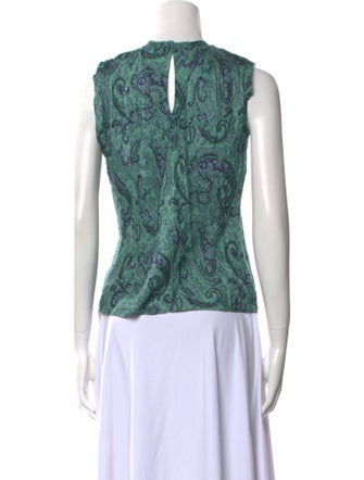 Tailored by Rebecca Taylor Silk Paisley Print Blouse