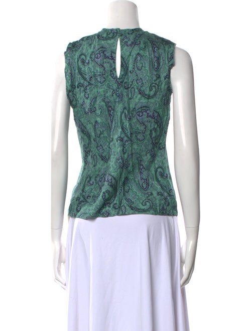 Tailored by Rebecca Taylor Silk Paisley Print Blouse