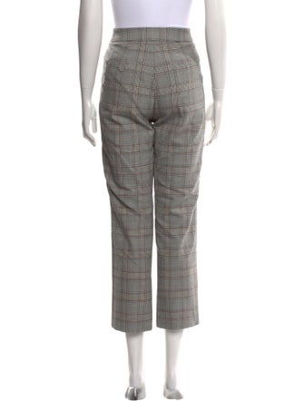 Tailored by Rebecca Taylor Plaid Print Straight Leg Pants