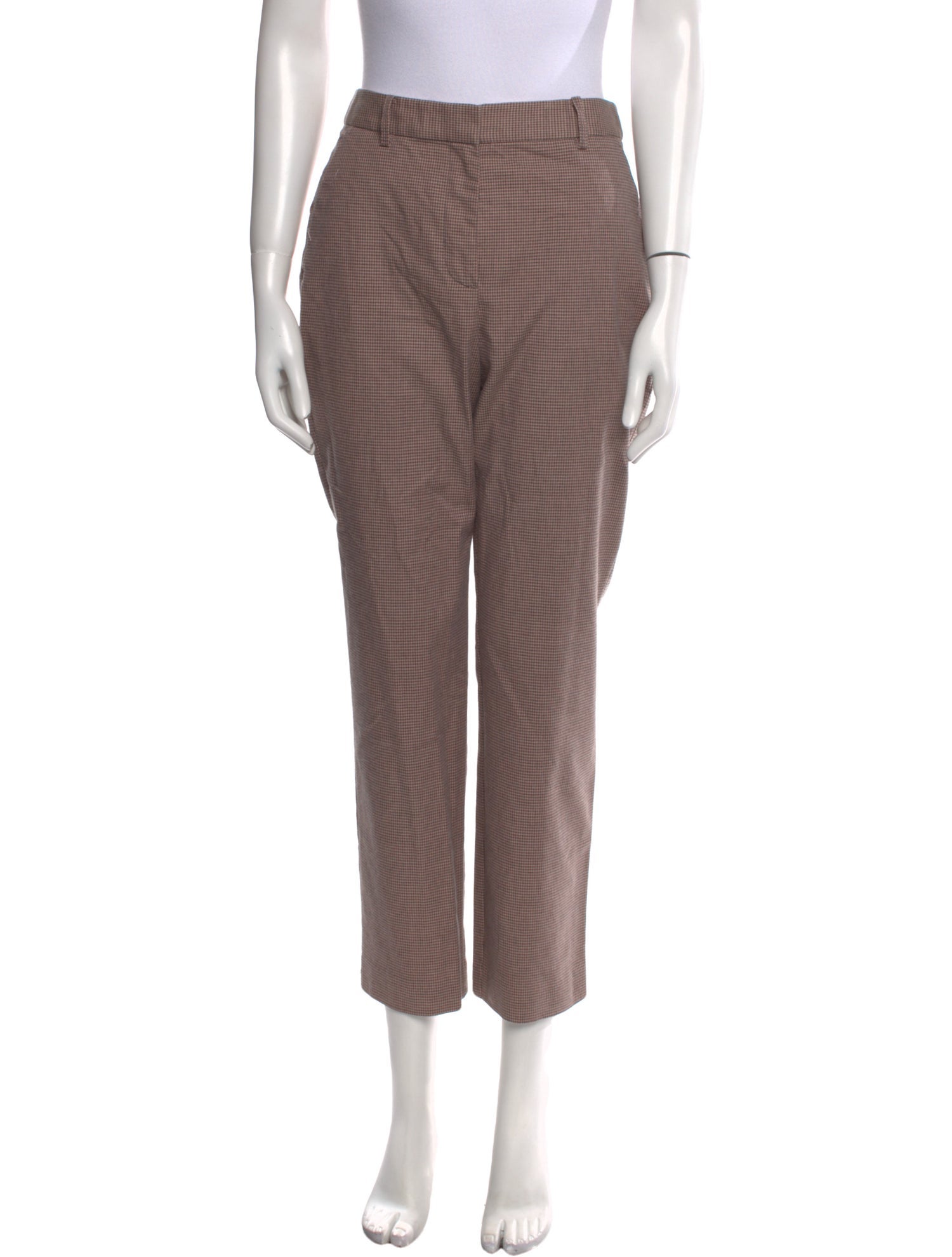 Tailored by Rebecca Taylor Plaid Print Straight Leg Pants