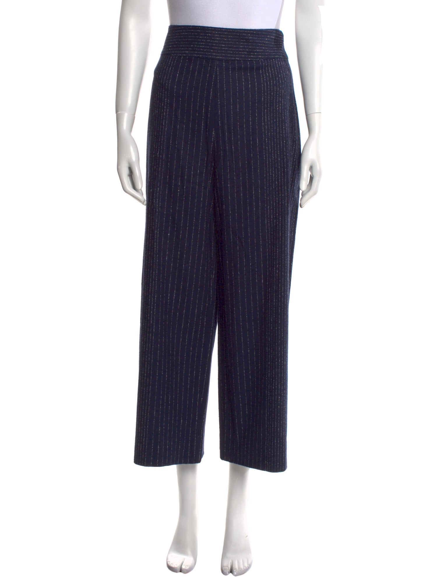 Tailored by Rebecca Taylor Striped Wide Leg Pants
