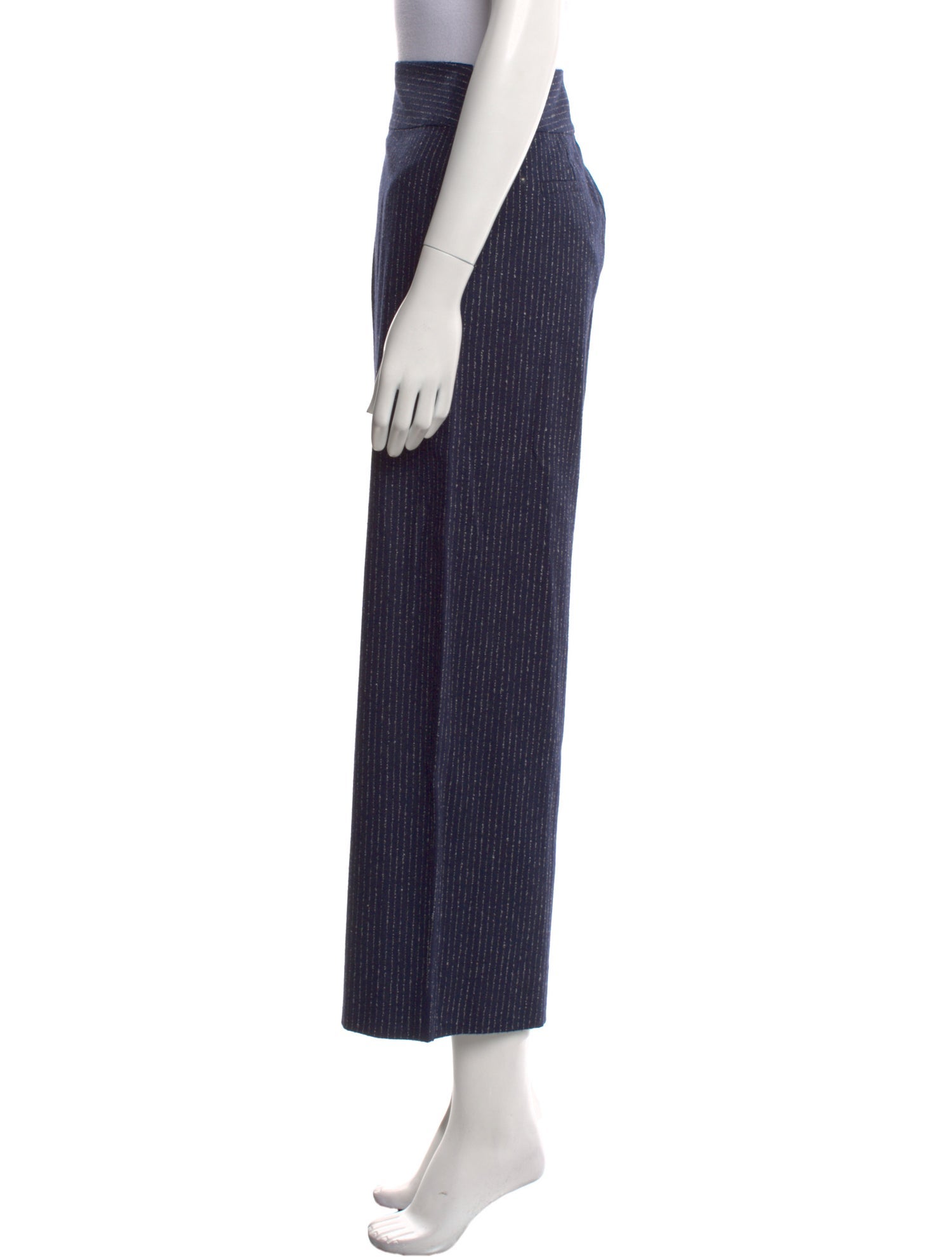 Tailored by Rebecca Taylor Striped Wide Leg Pants