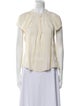 Tailored by Rebecca Taylor Silk Crew Neck Blouse