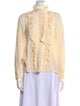 Tailored by Rebecca Taylor Silk Mock Neck Blouse