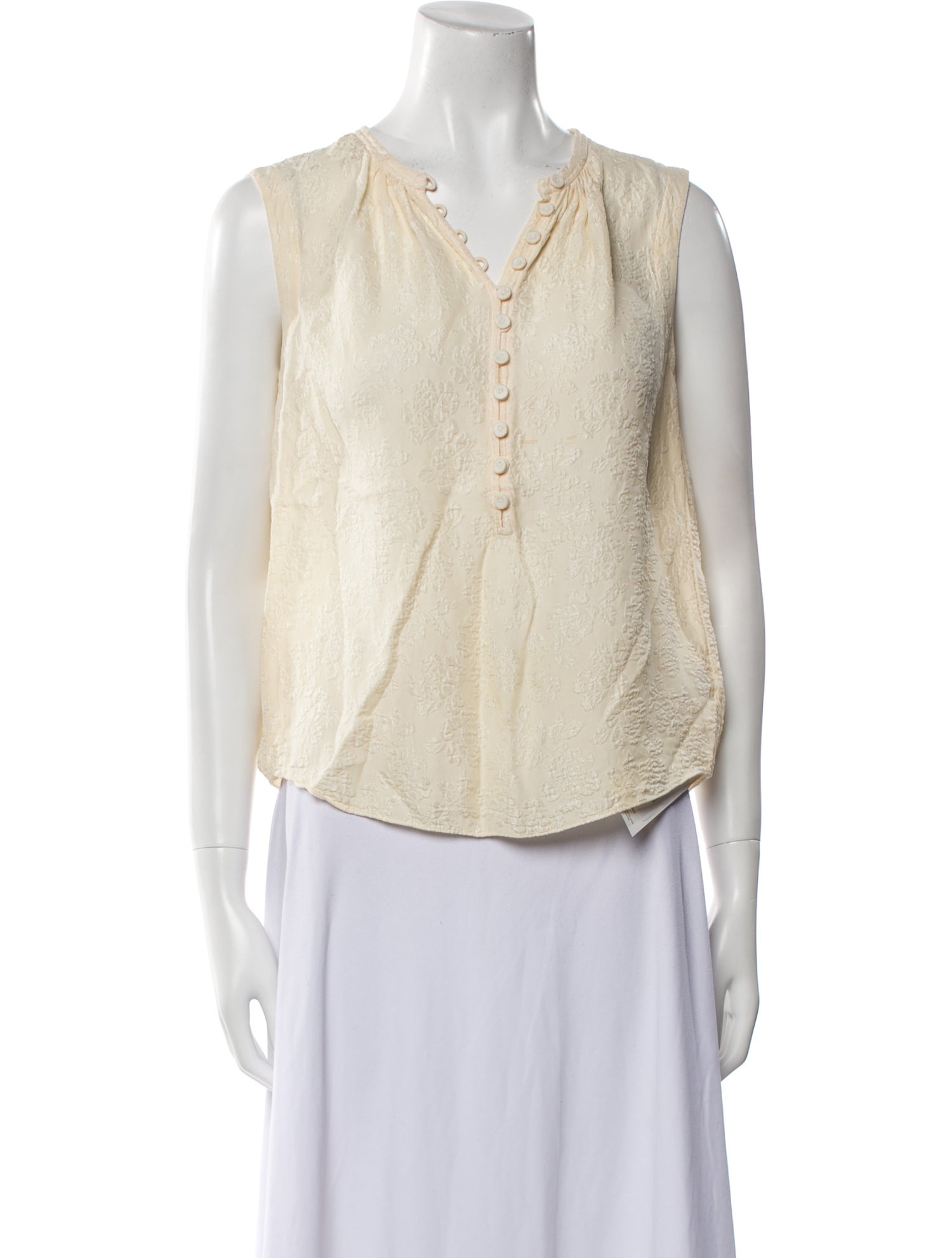 Tailored by Rebecca Taylor Silk V-Neck Blouse